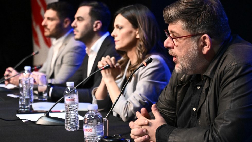 Εκδήλωση της Εφημερίδας των Συντακτών "Απέναντι στην κυριαρχία Μητσοτάκη ποιος;" με την συμμετοχή των Διονύση Τεμπονέρα, Μανώλη Χριστοδουλάκη και Έφης Αχτσιόγλου